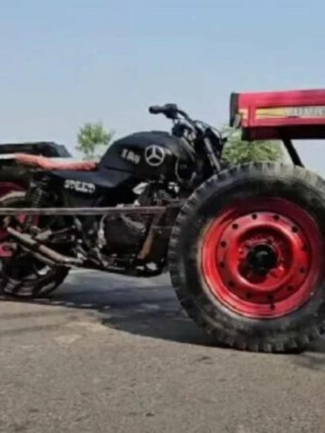 Bajaj Pulsar Modified Mini Tractor Workmanship is such that everyone is surprised to see it