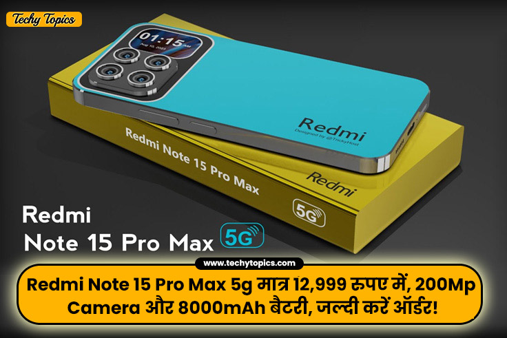 Redmi Note 15 Pro Max 5g Smartphone: