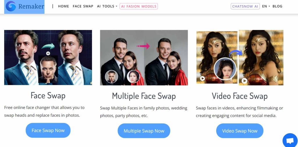 Remarker AI Face Swap Free